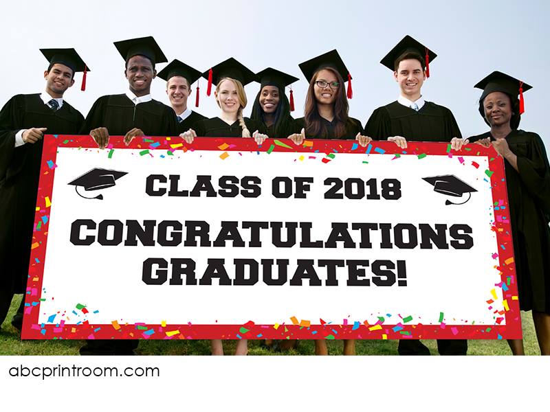 Graduation banner printing