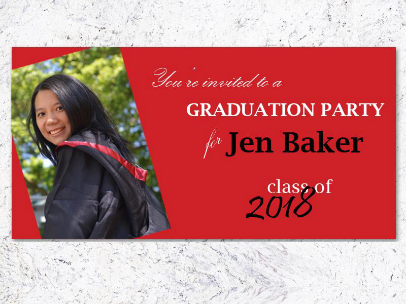 Graduation banner printing